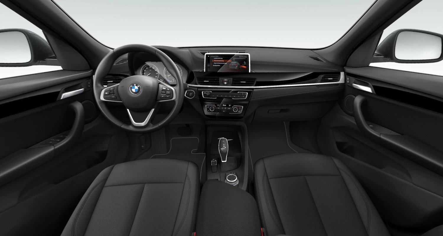 2020 BMW X1 sDrive28i Front Interior Dashboard and Steering Wheel 2020 BMW X1 sDrive28i Front Interior Dashboard and Steering Wheel